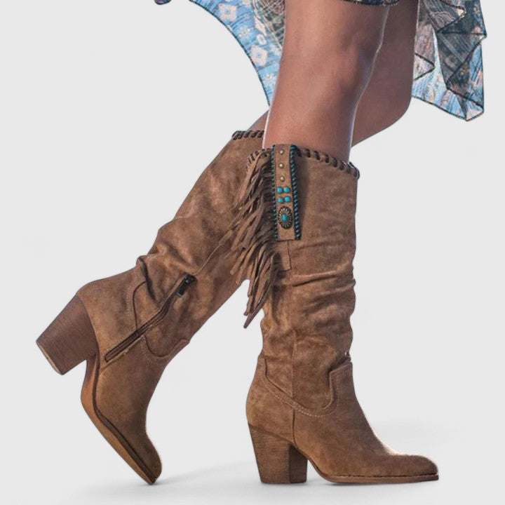 Kayla | Orthopedic Fringe Boots