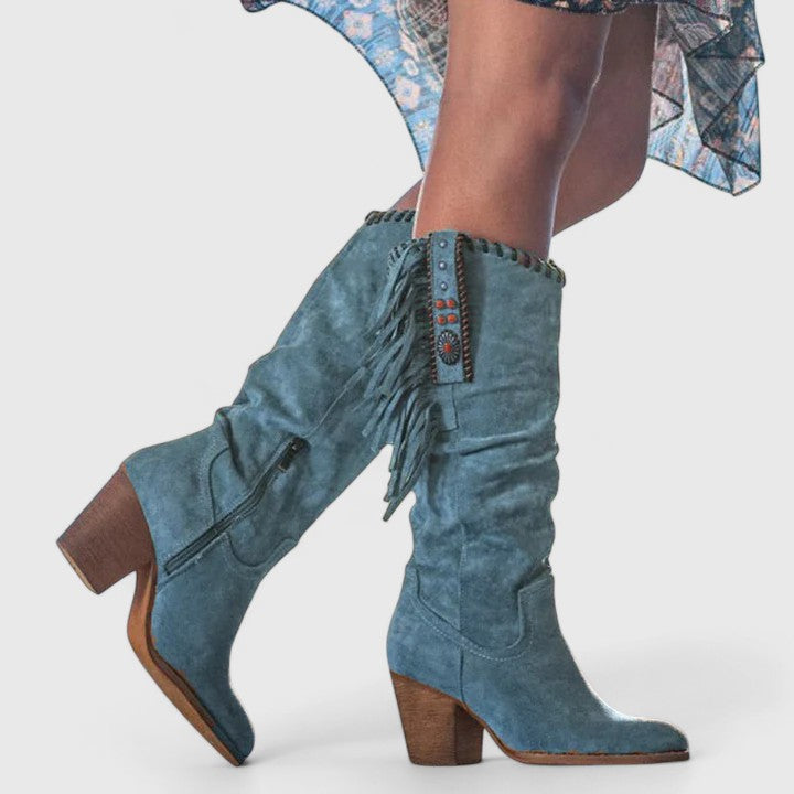 Kayla | Orthopedic Fringe Boots