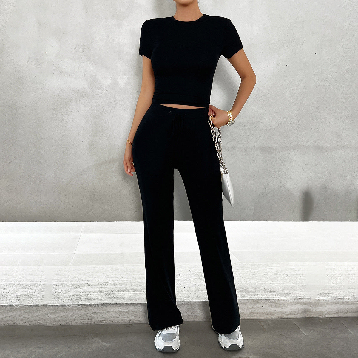 Roxanne | Women's Cropped Two-Piece Set
