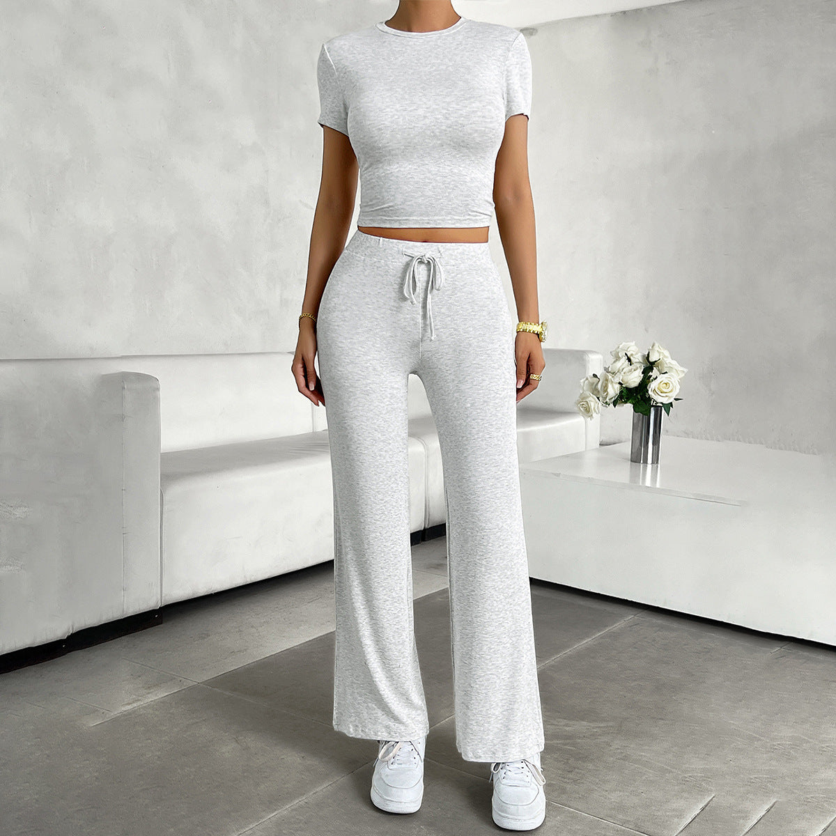 Roxanne | Women's Cropped Two-Piece Set