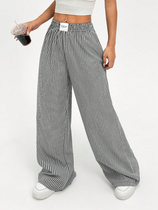 Malena® | STRIPED FABRIC TROUSERS