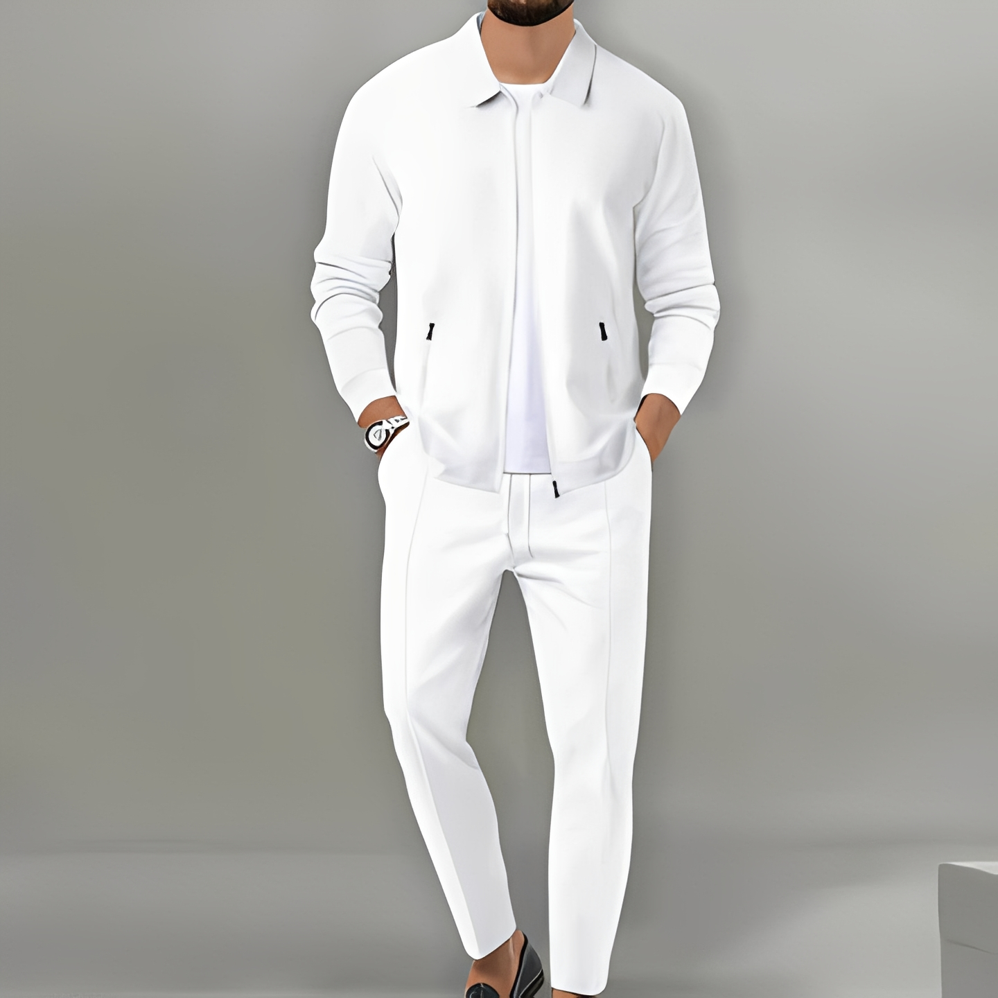 Ryan | Men's Zip Up Jacket Suit Set