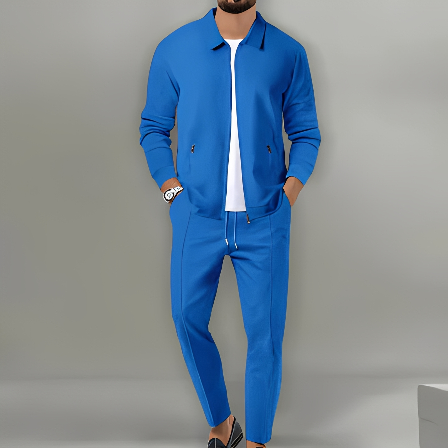 Ryan | Men's Zip Up Jacket Suit Set