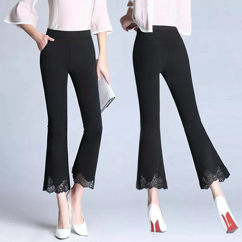 Ester® | Elegant High-Waisted Flared Trousers
