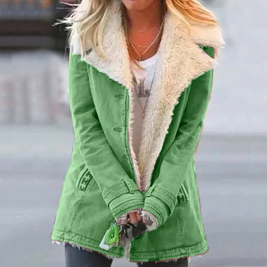 Loretta | Women's Button-Front Mid-Length Jacket