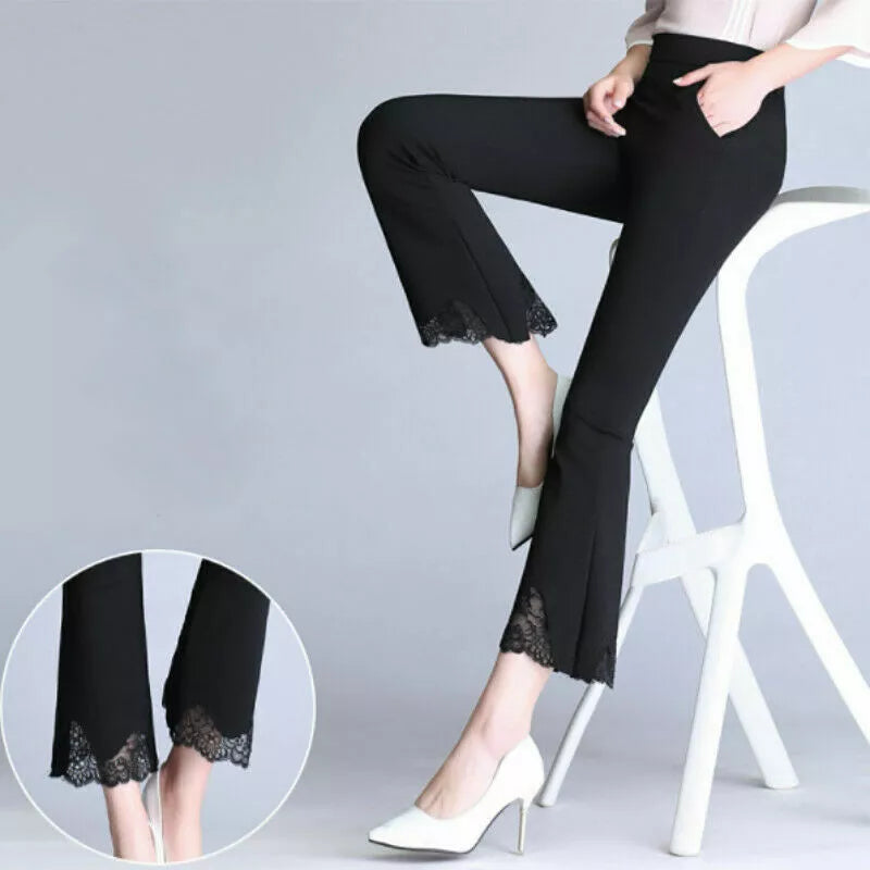 Ester® | Elegant High-Waisted Flared Trousers