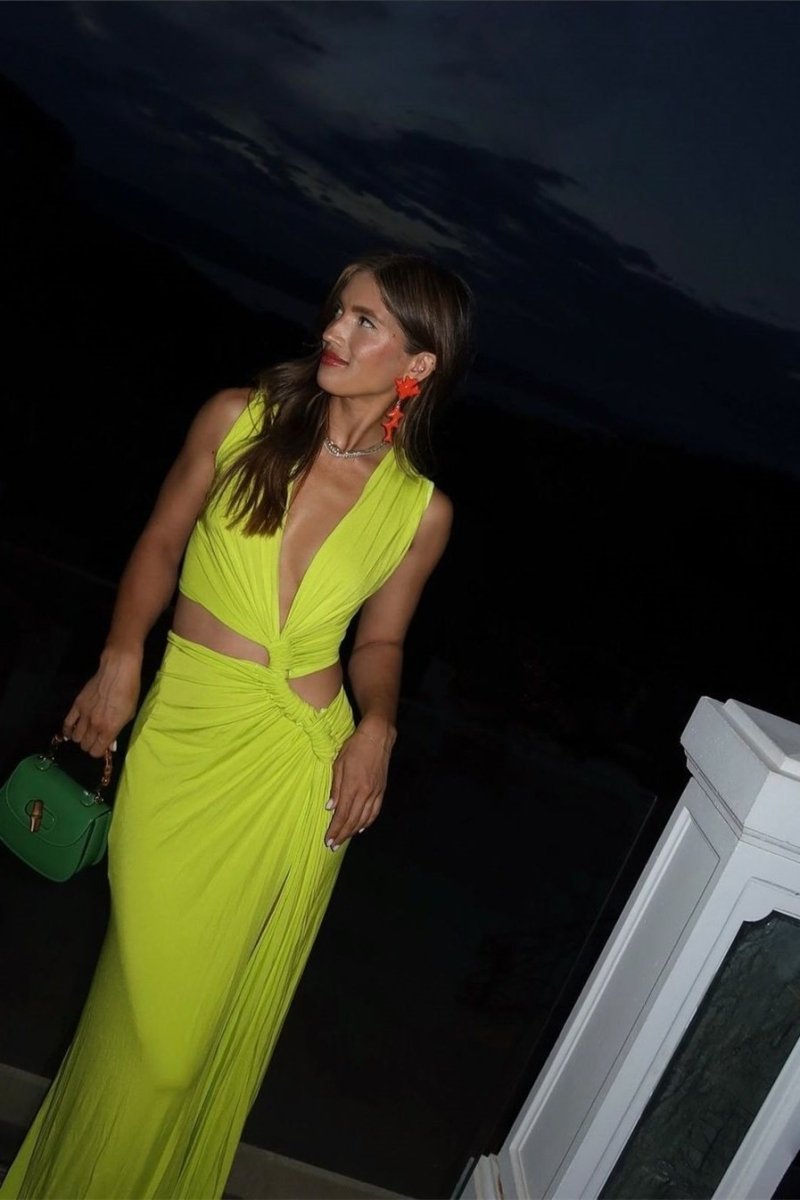 Marcia® | Maxi Dress With V-Neck And High Slit