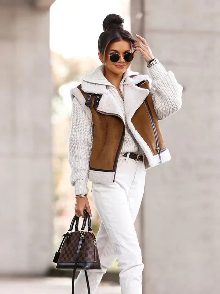 Clara® | Gilet zippe asymétrique for women