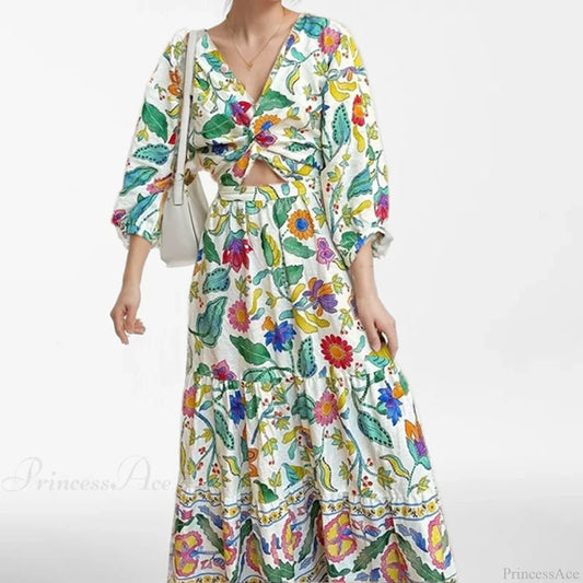 Sexy Waist Cinching Floral Dress