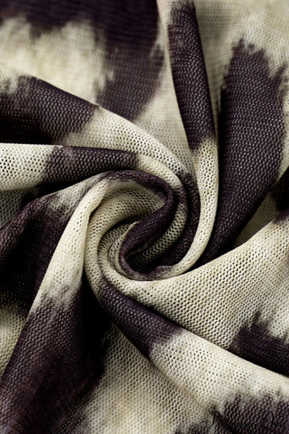 Sheer Mesh Leopard Print Crew Neck Long Sleeve Tee