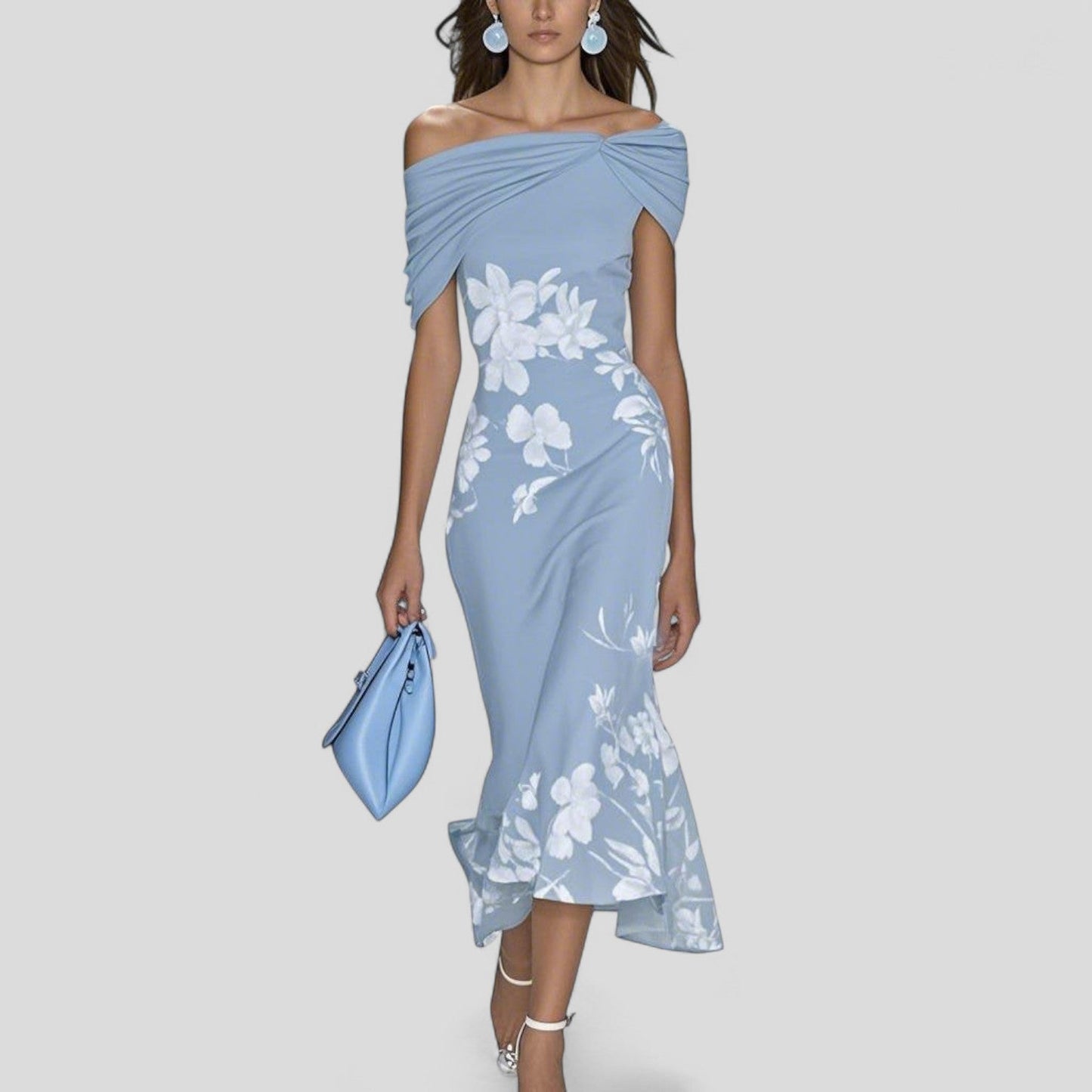 Sienna | Women's Bodycon Off-Shoulder Midi Dress
