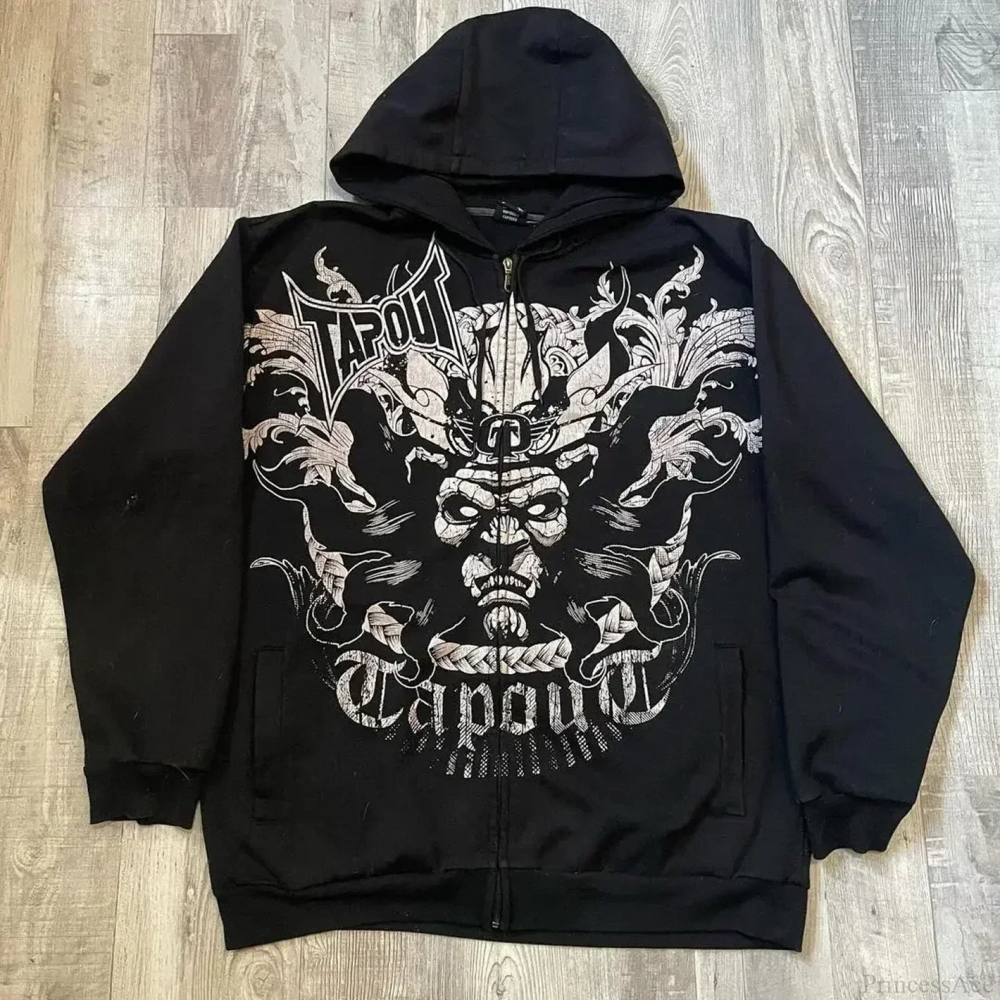 Skull Retro Zipper Hoodie