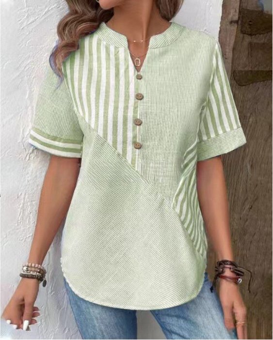 Herminia® | Casual Striped Blouse