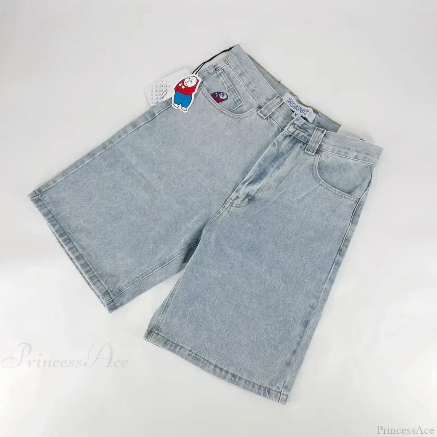 Sparkling Unfinished Denim Short