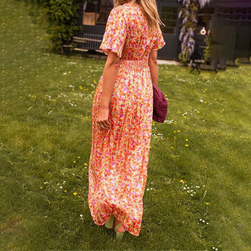 Camille | Elegant V-Neck Dress for Modern Women
