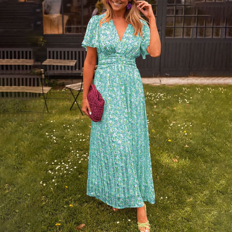 Esther® | Women'S V-Neck Summer Dress With Breathable Fabric