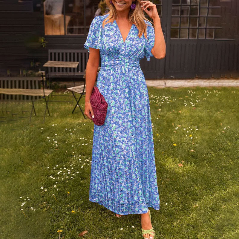 Esther® | Women'S V-Neck Summer Dress With Breathable Fabric
