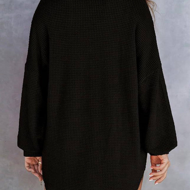 Brianna | Casual waffle knit shirt