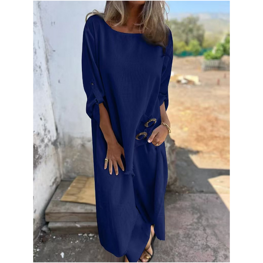 Salomé® | Elegant Cotton And Linen Two-Piece Suit