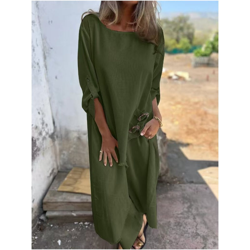 Salomé® | Elegant Cotton And Linen Two-Piece Suit