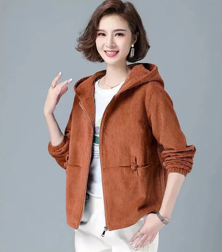 Sandra® | High-Quality Corduroy Jacket With Hood