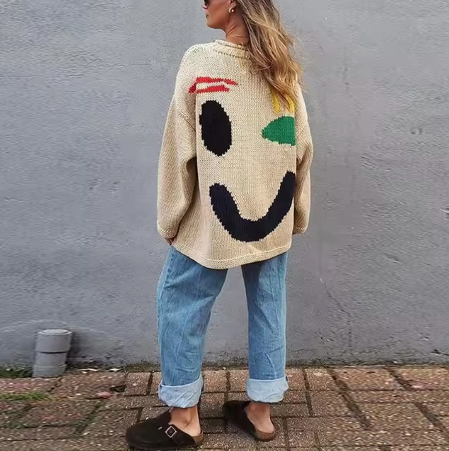 Ursula | Oversized cotton knit sweater