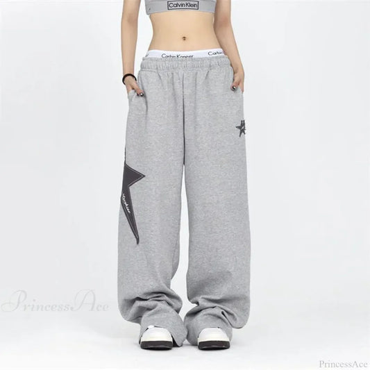 Stars Embroidery Pants Pants