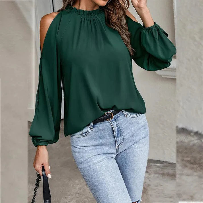 Florence® | Elegant Long-Sleeved Off-The-Shoulder Blouse