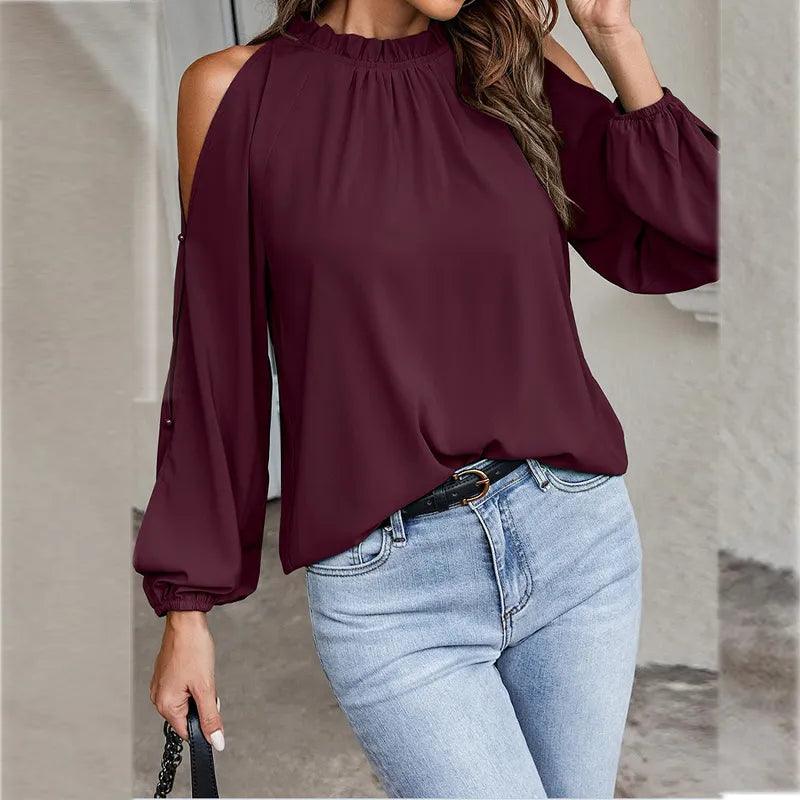 Magaly® | Stylish Blouse With Open Shoulders