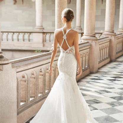 Strapless Lace Mermaid Bridal Wedding Dress