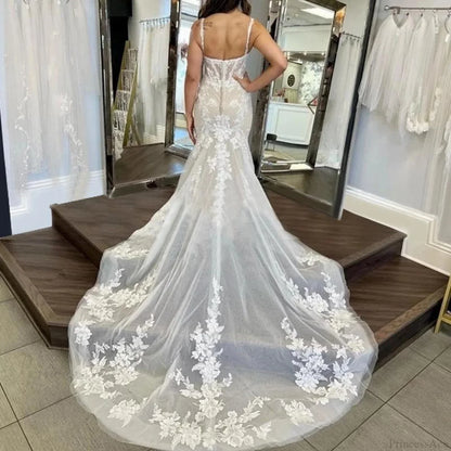 Strapless Mermaid Evening Wedding Dress