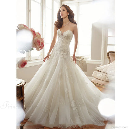 Strapless Mermaid Lace Wedding Dress