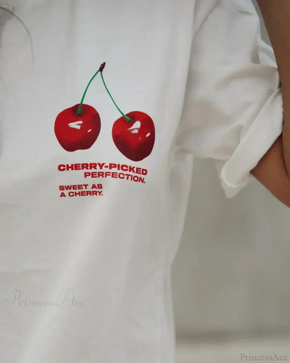Summer Cherry Graphic T-shirt