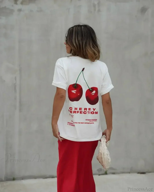 Summer Cherry Graphic T-shirt
