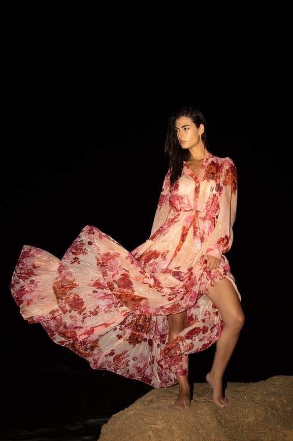 Keira® | Floral Maxi Dress With Long Sleeves