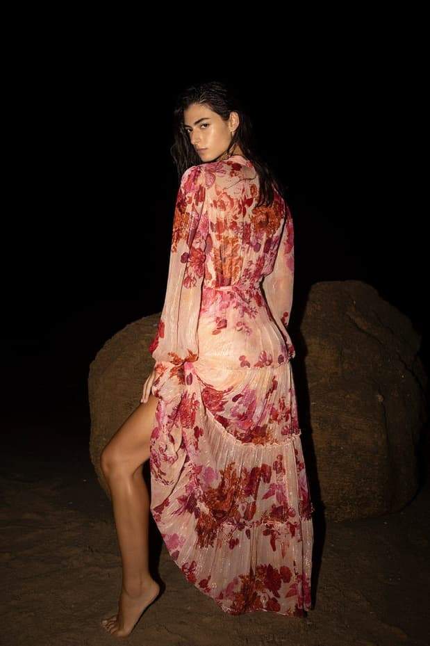 Keira® | Floral Maxi Dress With Long Sleeves