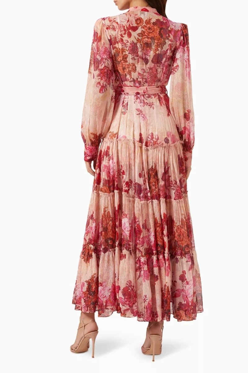 Keira® | Floral Maxi Dress With Long Sleeves