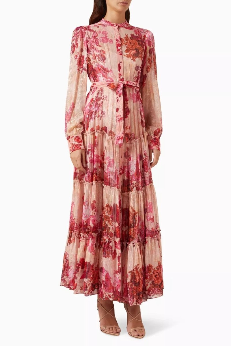 Keira® | Floral Maxi Dress With Long Sleeves