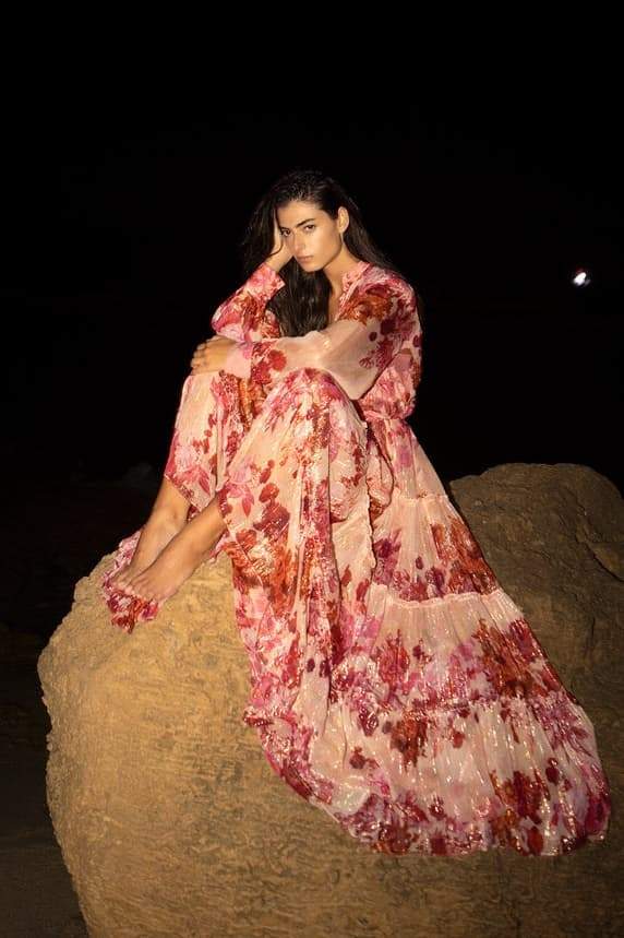 Keira® | Floral Maxi Dress With Long Sleeves