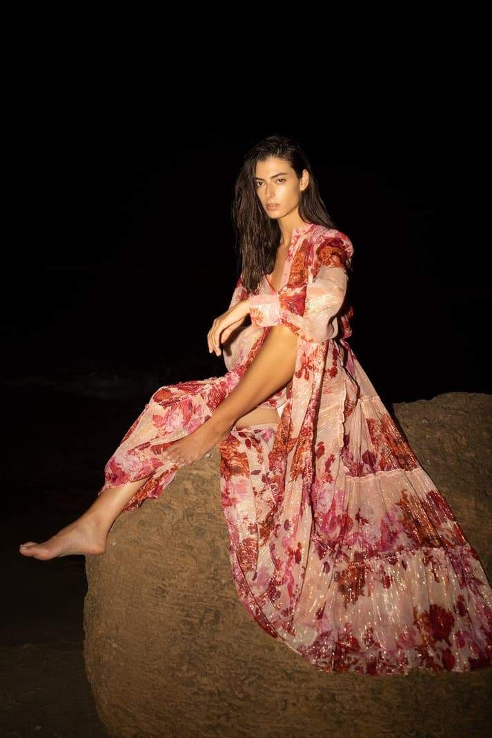 Keira® | Floral Maxi Dress With Long Sleeves