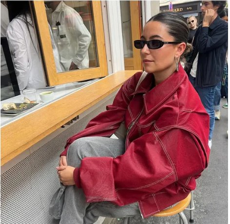 Zoe | OVERSIZE LEATHER JACKET
