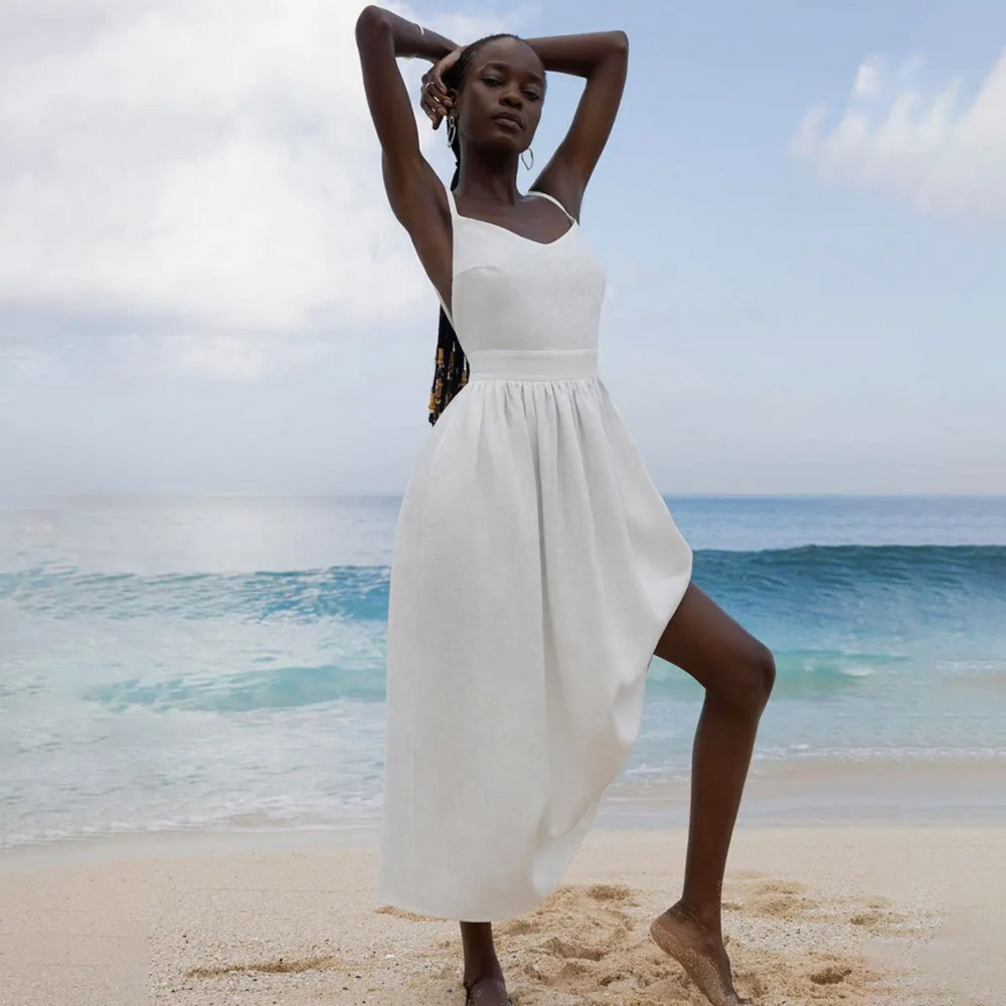 Tessa | Women's Sleeveless A-Line Maxi Dress