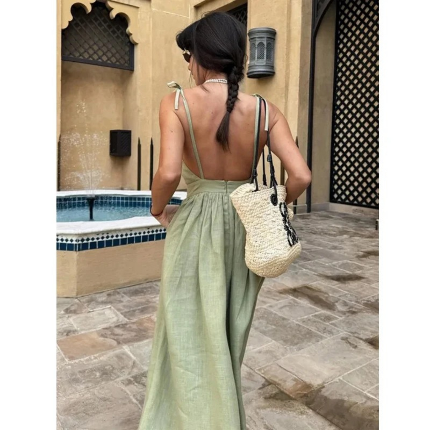 Tessa | Women's Sleeveless A-Line Maxi Dress