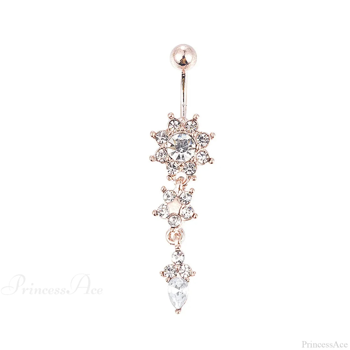 Traditional Zircon Drip Medieval Stomach Ring