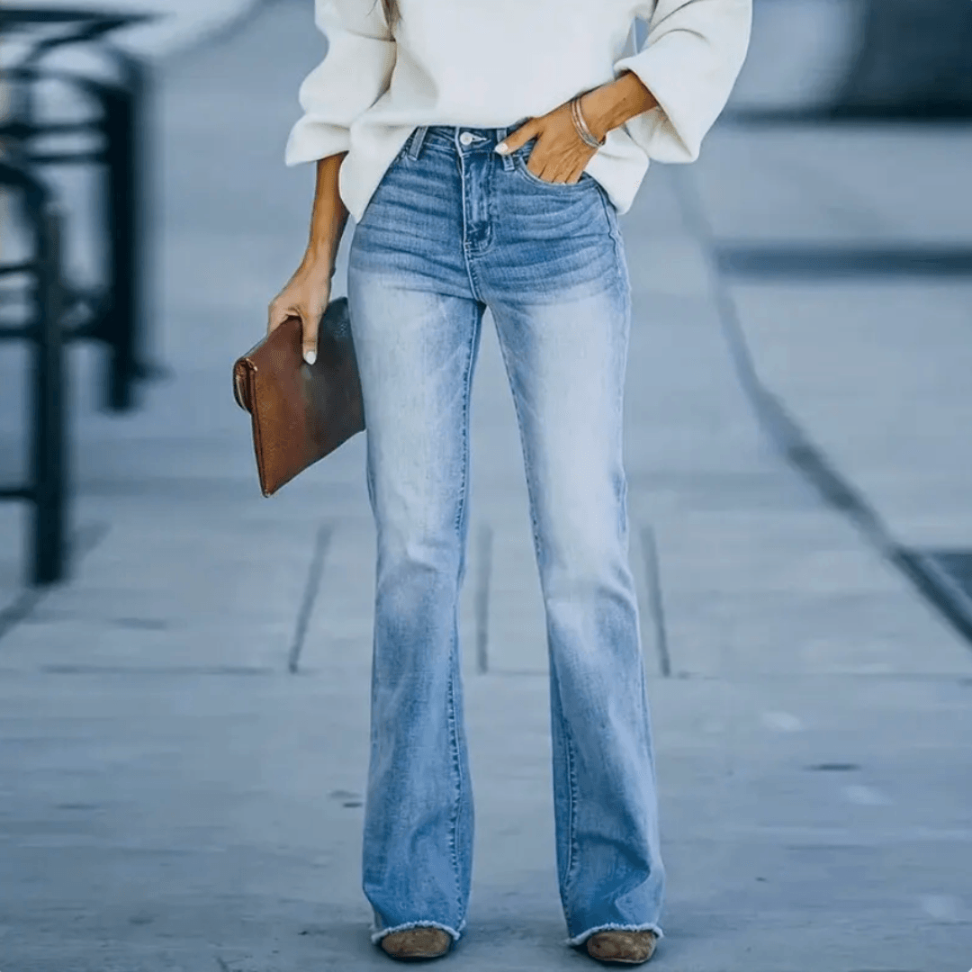 Michelle  | Women’s Spring High-Waist Straight Jeans