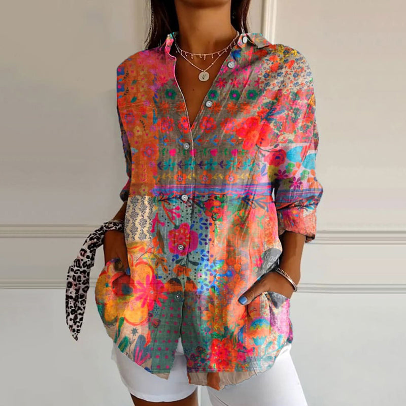 Trinity | Women's Long Sleeve Floral Blouse