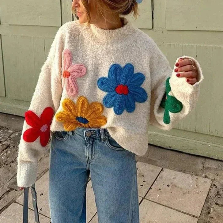Olga® | Sweater with flowers