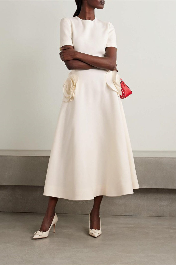 Micaela® | Short-Sleeved Midi Dress With Floral