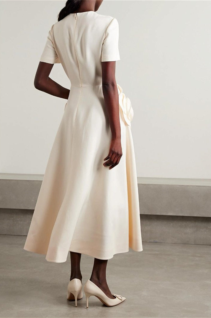 Micaela® | Short-Sleeved Midi Dress With Floral