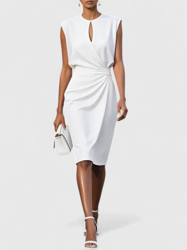 Valerie | Women's Sleeveless Wrap Midi Dress